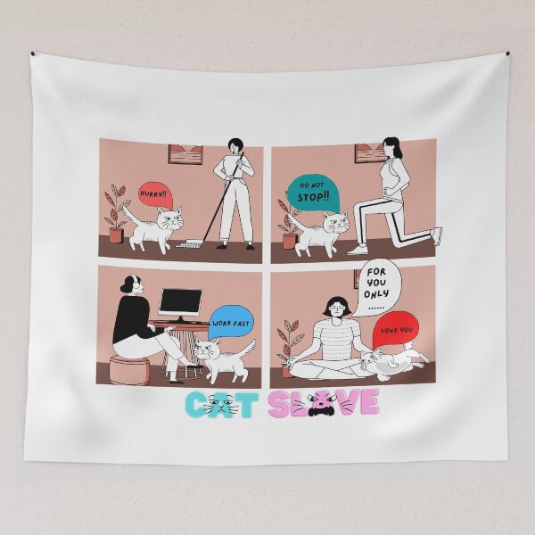 Item preview, cat slave t shirt designed and sold by Farmsuk.