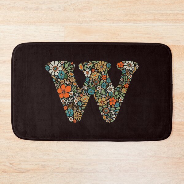 Item preview, Hippie Floral Letter W designed and sold by zeljkica.