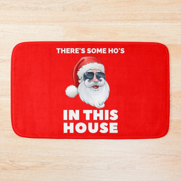 Item preview, There's Some Ho's in this House Funny Naughty Santa Claus Inappropriate Christmas 2020 Gift for Friends & Family Essential Design designed and sold by OneandHalf.