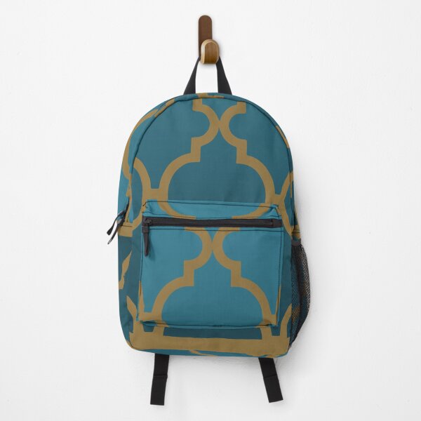 Item preview, Blue Gradient and Brown Quatrefoil designed and sold by SunfullyYours.