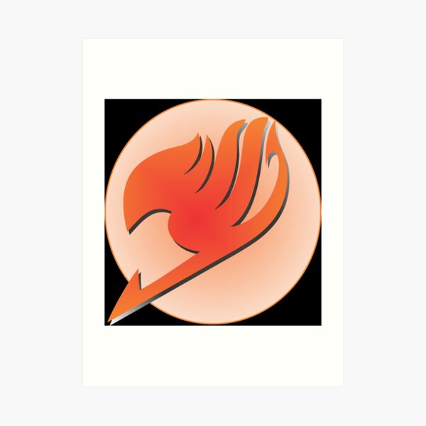 Raven Tail Guild Symbol From Fairy Tail Art Print By Shinterd Redbubble