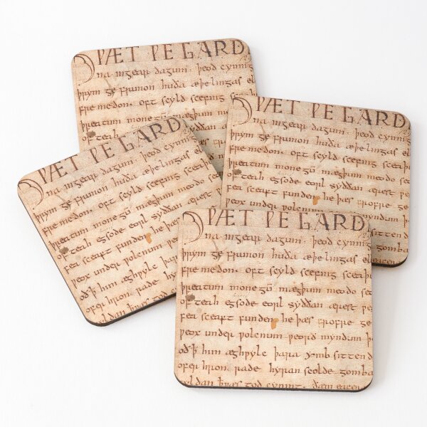 Item preview, Beowulf's oldest known written copy.  designed and sold by Odinist.