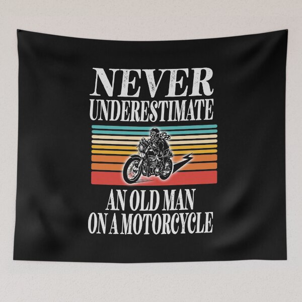 Item preview, Never Underestimate An Old Man On A Motorcycle Essential designed and sold by Glike.