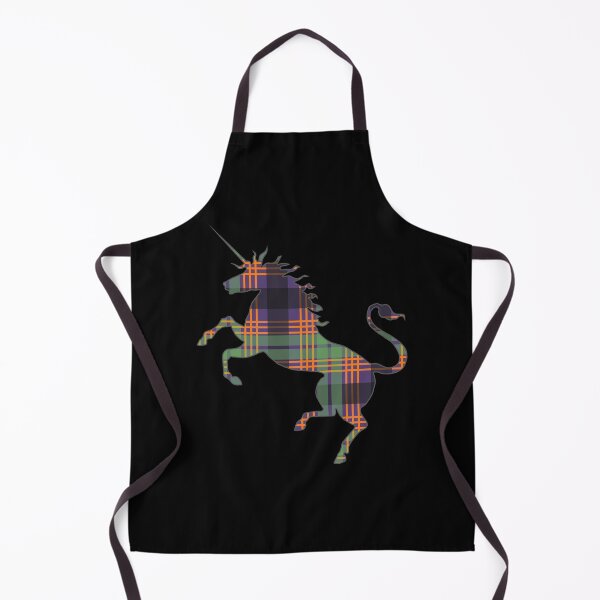 Item preview, Scottish Purple, Orange and Green Tartan Rearing Unicorn Silhouette designed and sold by MacPean.