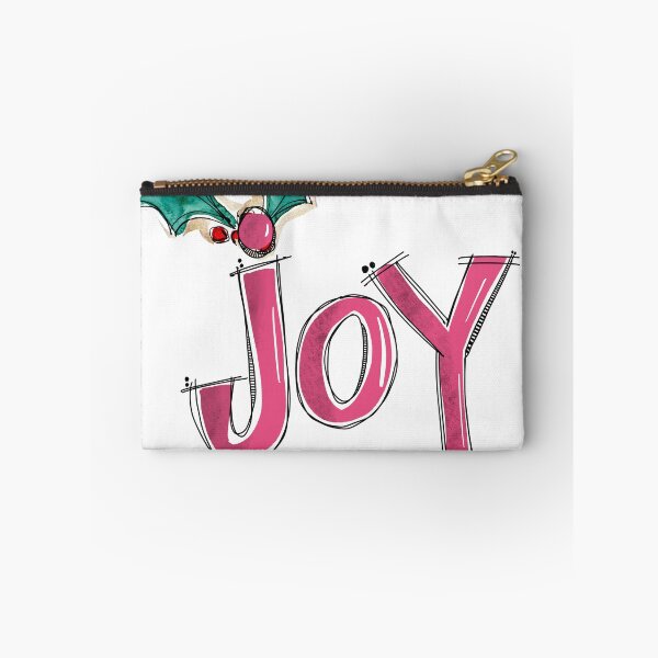 Item preview, Pink Handdrawn Joy Quote with Holly  designed and sold by Playful Pixel Designs.
