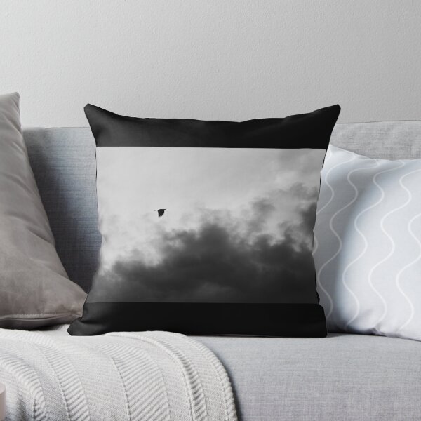 Storm Crow Throw Pillow