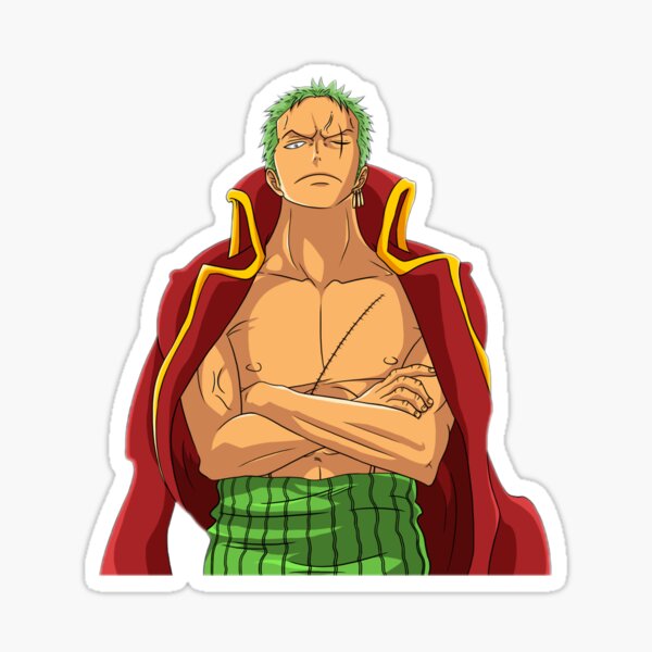 "One Piece Angry Roronoa Zoro " Sticker by Moussa09SM Redbubble