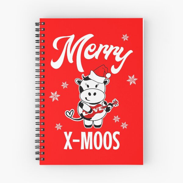 Item preview, Merry X-MOOs | Cute cow playing the ukulele designed and sold by DeliriousSteve.