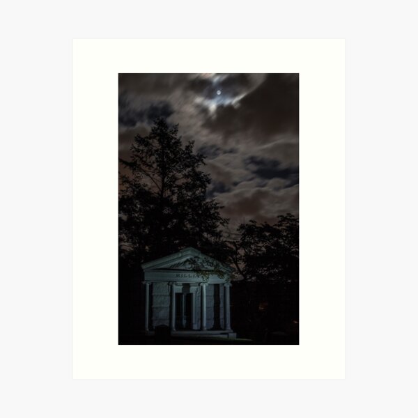 Moonlight and Crypt Art Print