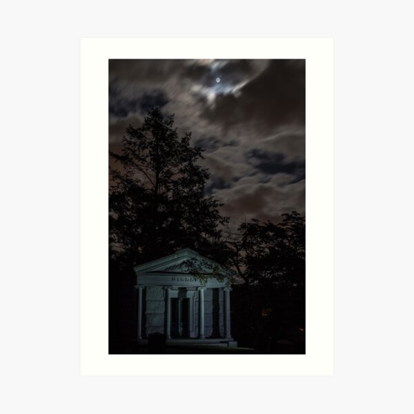 Moonlight and Crypt Art Print