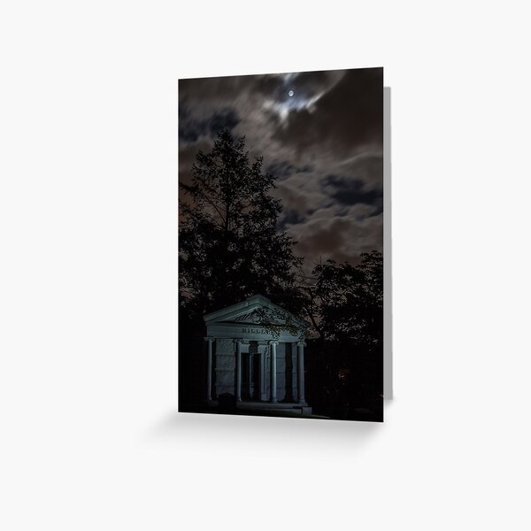 Moonlight and Crypt Greeting Card