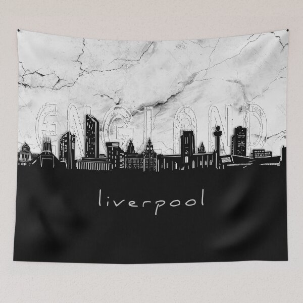 Item preview, liverpool skyline marble designed and sold by BekimART2.
