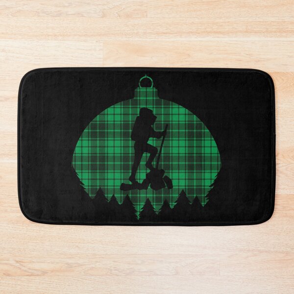 Item preview, Green Flannel Christmas Ornament - Backpacker designed and sold by HeatherPore.