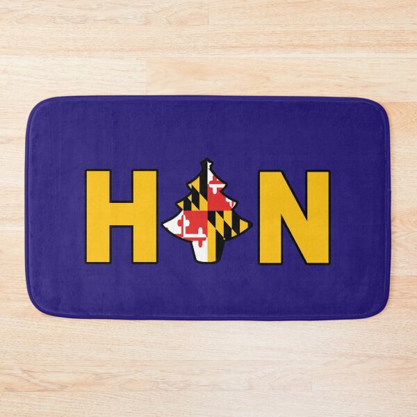 Item preview, Maryland State Flag Christmas Tree Banner Baltimore Hon purple football designed and sold by Draculaura2009.