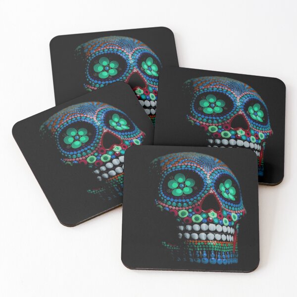 Item preview, Colorful skull designed and sold by MBartistic.