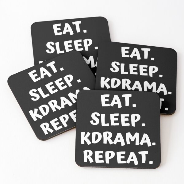 Item preview, Eat Sleep Kdrama Repeat designed and sold by KdramaSayQuote.