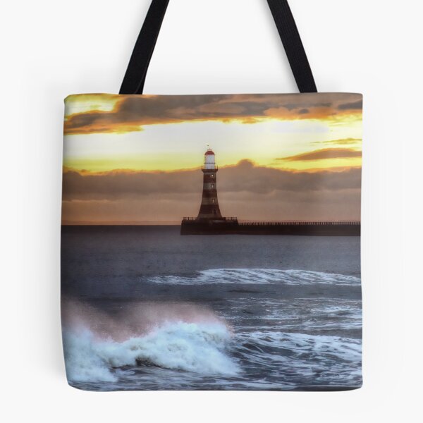Item preview, Roker pier and lighthouse sunrise designed and sold by Avril Harris.