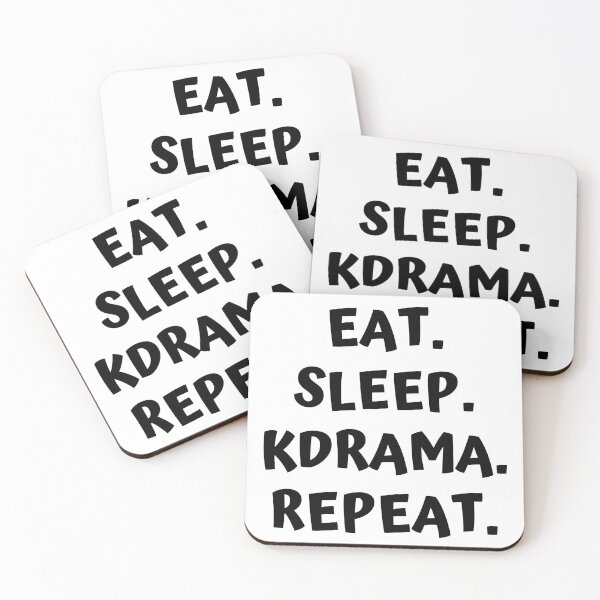 Item preview, Eat Sleep Kdrama Repeat designed and sold by KdramaSayQuote.