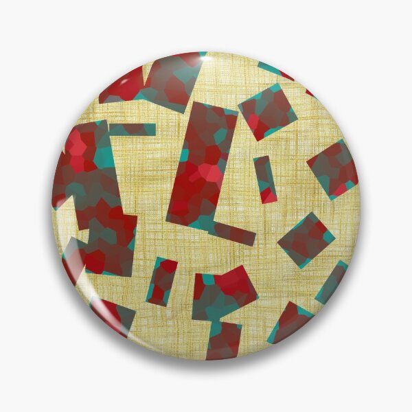Item preview, 3d patches on gold fabric designed and sold by basitcv.