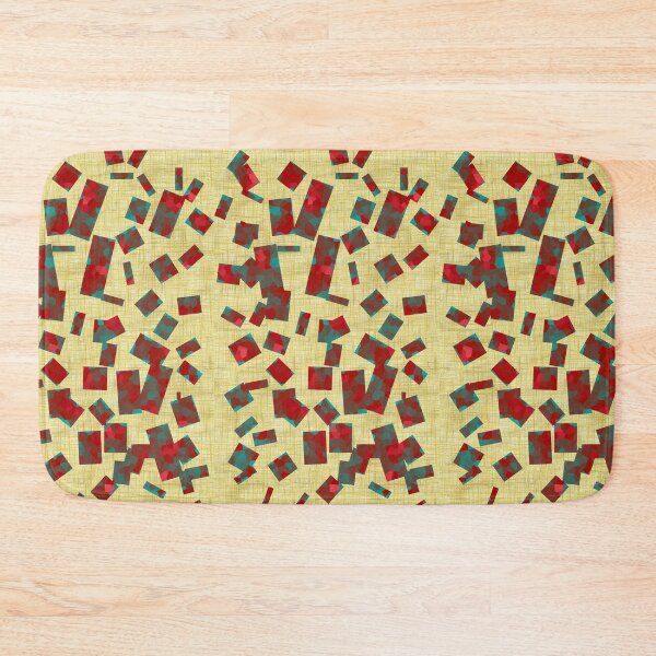 Item preview, 3d patches on gold fabric designed and sold by basitcv.