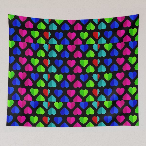 Item preview, Colorful hearts designed and sold by The Sober Art.