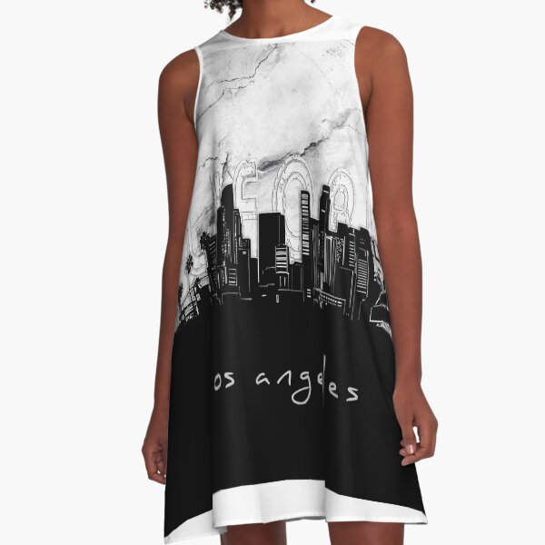 Item preview, los angeles skyline marble designed and sold by BekimART2.