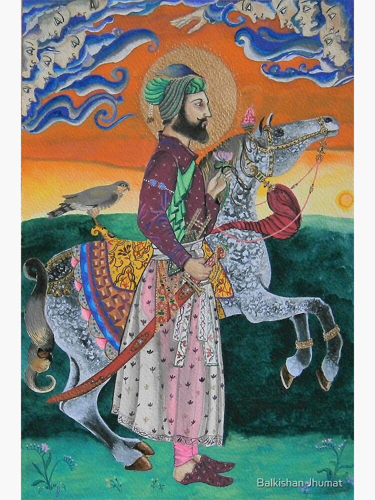 Disover Guru Gobind Singh And The Visitation Of Angels Premium Matte Vertical Poster