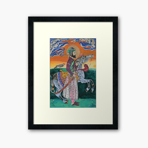 Guru Gobind Singh And The Visitation Of Angels Framed Art Print