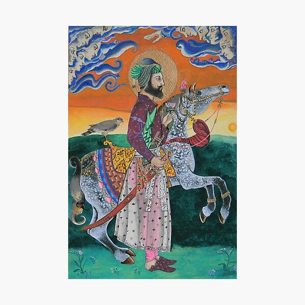 Aperçu de l'œuvre Guru Gobind Singh et la visite des anges créée et vendue par Balkishan Jhumat.