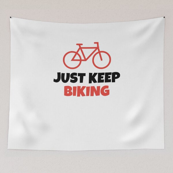 Item preview, Just Keep Biking and Pedalling Gift designed and sold by Emerg-Apparel.