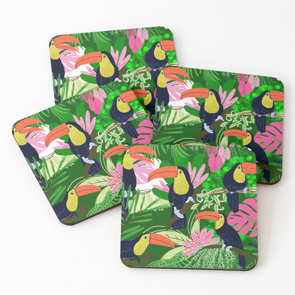 Item preview, Tropical plants and birds designed and sold by EvgeniaDrouga.