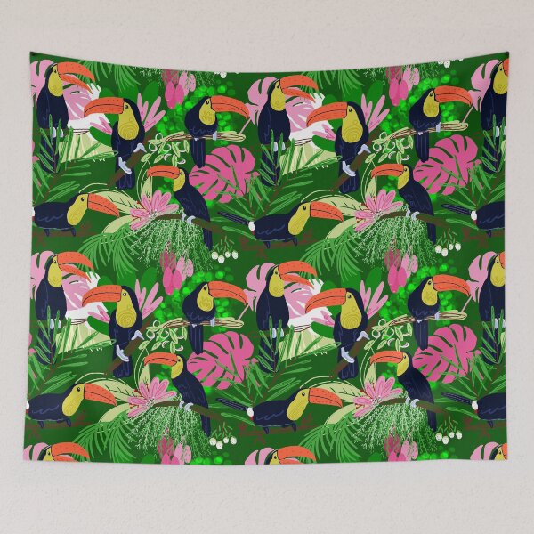 Item preview, Tropical plants and birds designed and sold by EvgeniaDrouga.