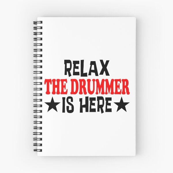 Item preview, Relax The Drummer Is Here Classic Sticker And Shirt Design designed and sold by Glike.