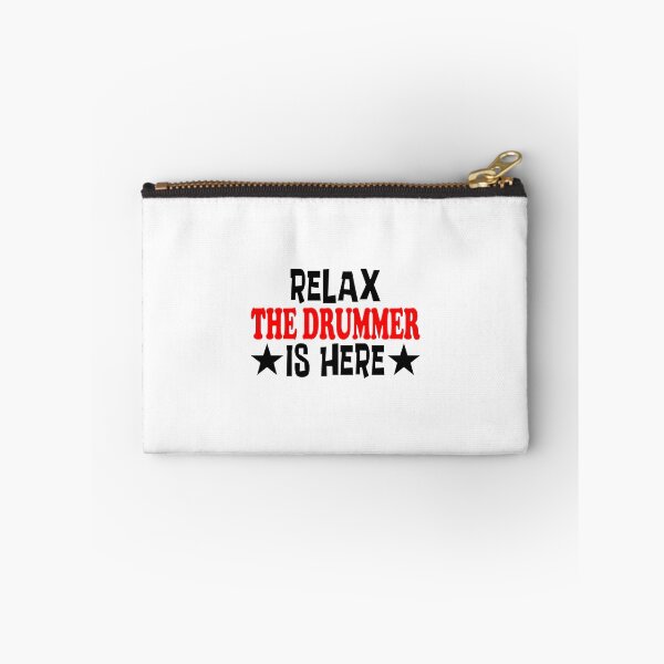 Item preview, Relax The Drummer Is Here Classic Sticker And Shirt Design designed and sold by Glike.