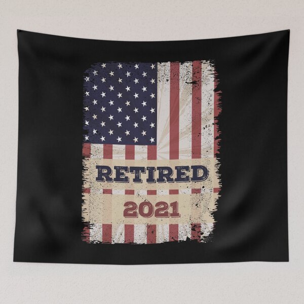 Item preview, Retired 2021 Patriotic USA Distressed Vintage Pensioner Gift designed and sold by Siiiiichfried.