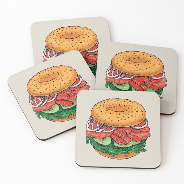 Item preview, Smoked Salmon Bagel designed and sold by Alicia Chee.