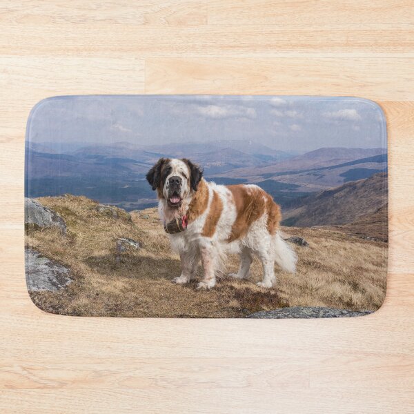 Item preview, Big Saint Bernard dog on top of a mountain  designed and sold by HaleyRedshaw.