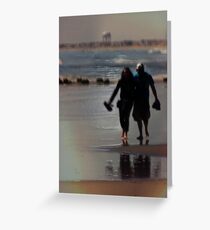 Walking In Love Greeting Card