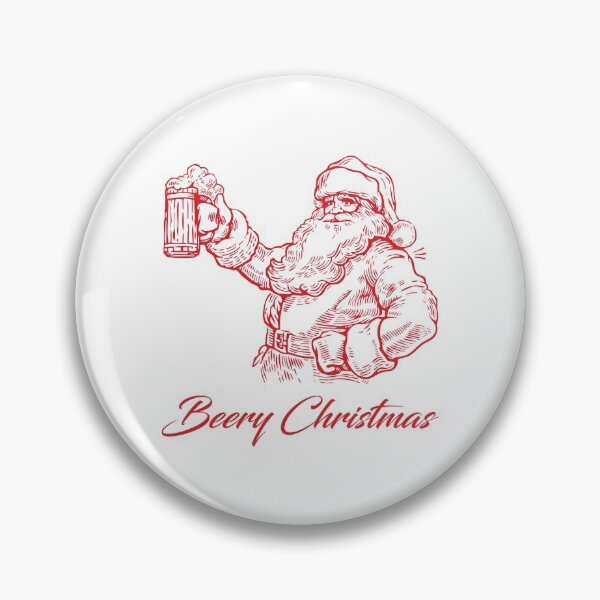 Item preview, Beery Christmas Santa Claus holding a glass of beer  designed and sold by Byfab.