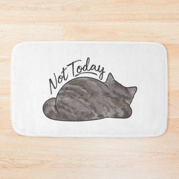 Item preview, Not Today Grey Cat designed and sold by KadyIllustrates.
