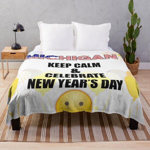 Item preview, Michigan Keep Calm & Celebrate New Year Day | Michigan Edition designed and sold by BestBash.