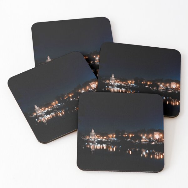Item preview, SEVILLA AT NIGHT - SEVILLLE - SEVILLA CITY - NIGHTLIFE - POSTER  designed and sold by Tropical Blood.