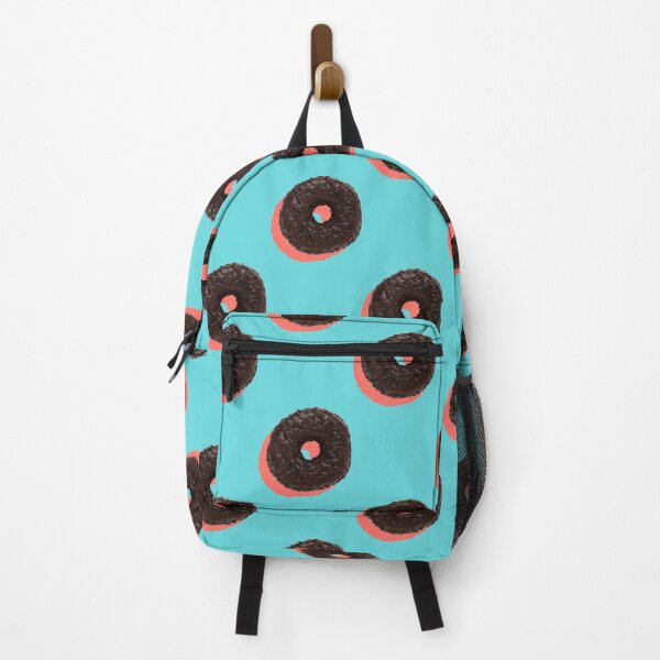 Item preview, Chocolate donuts with coral shadows on a pale blue background designed and sold by acidmit.