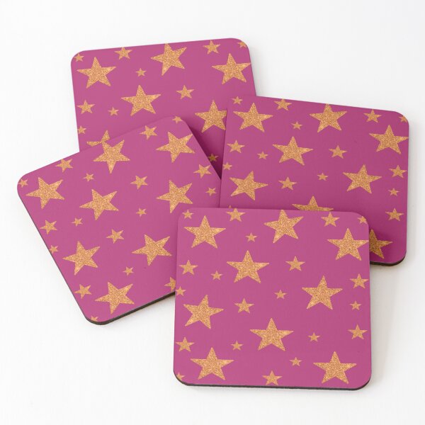 Item preview, Gold Stars on Berry Red Maroon designed and sold by BelindaFuller.
