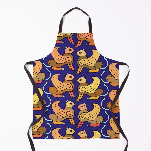 Item preview, Cute and Colorful Ancient Sphinx Pattern (blue) designed and sold by Davey's Designs.