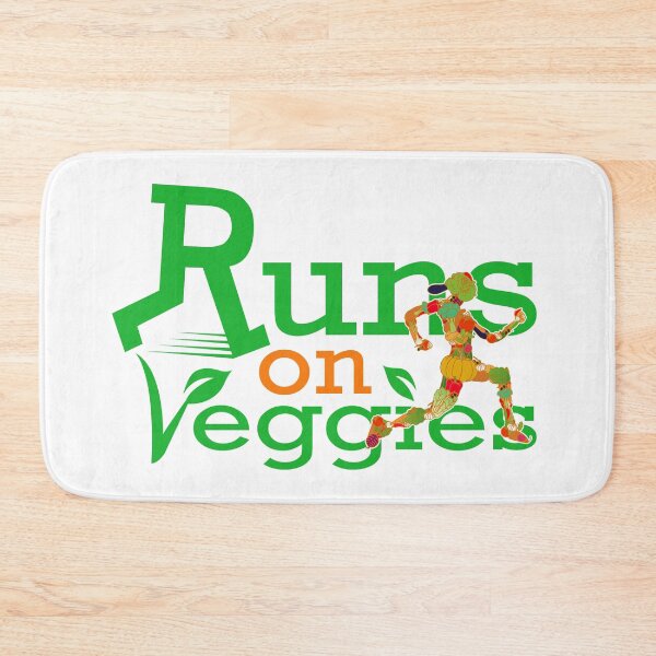 Item preview, RUNS ON VEGGIES - FUNNY GIFT FOR VEGANS VEGETARIANS designed and sold by CreativaArt-.