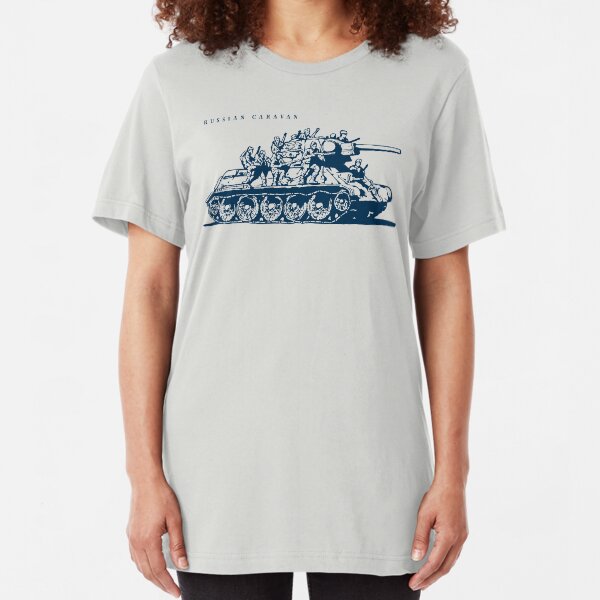 T-34 Russian Caravan Slim Fit T-Shirt