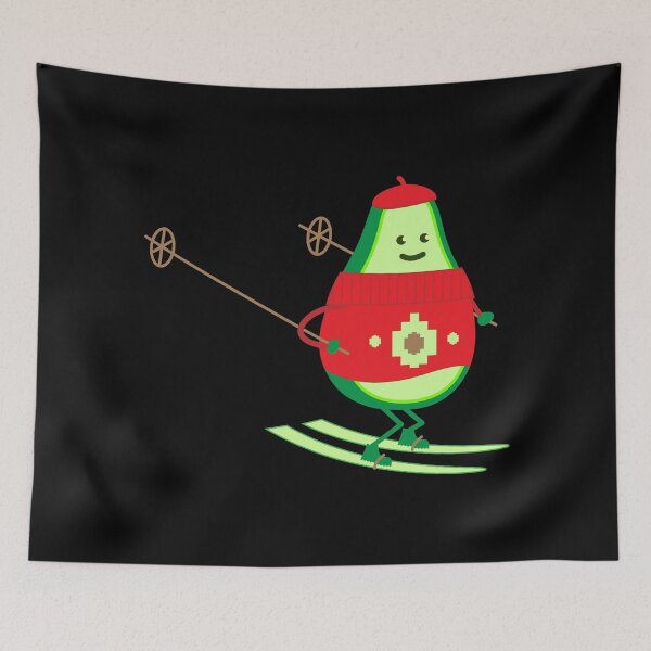 Item preview, Skier avocado designed and sold by spontania.