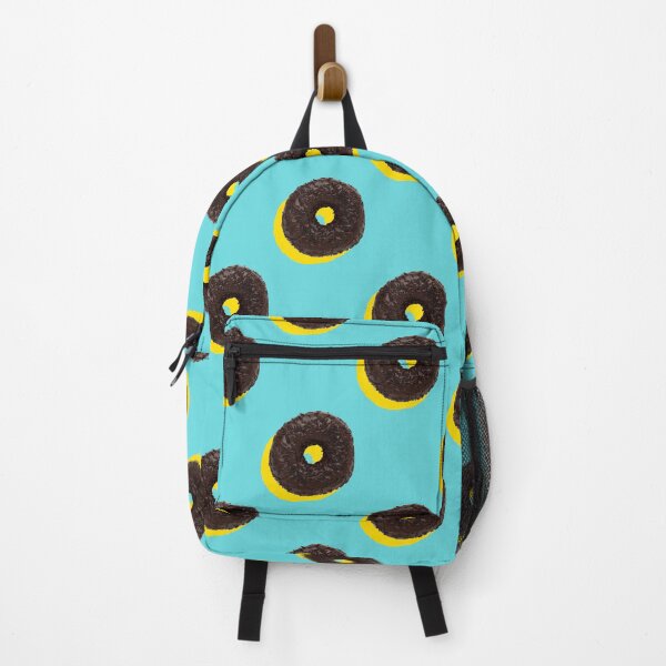 Item preview, Chocolate donuts with yellow shadows on a pale blue background designed and sold by acidmit.