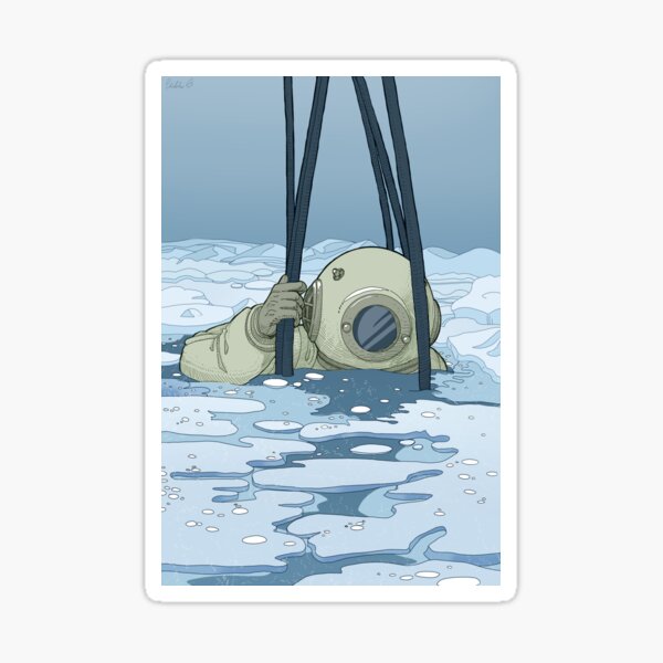 Victorian Diver Mr Collins Sticker